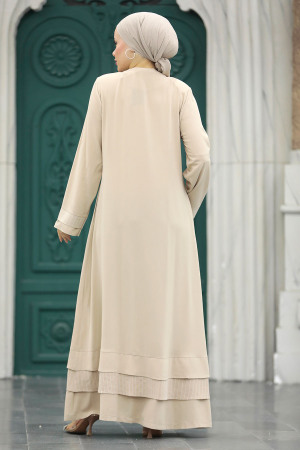 Cepli Taş Tesettür Ferace 20132TAS - 6