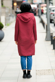 Cerise - Nayla Collection - Manteau Hijab 2015VSN - Thumbnail