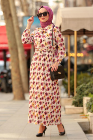 Cerise - Nayla Collection - Robe Hijab 8005VSN - Thumbnail