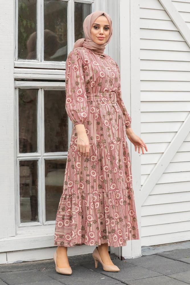 Cherry Hijab Dress 1071VSN - 2