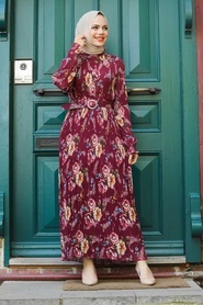 Cherry Hijab Dress 2894VSN - Thumbnail
