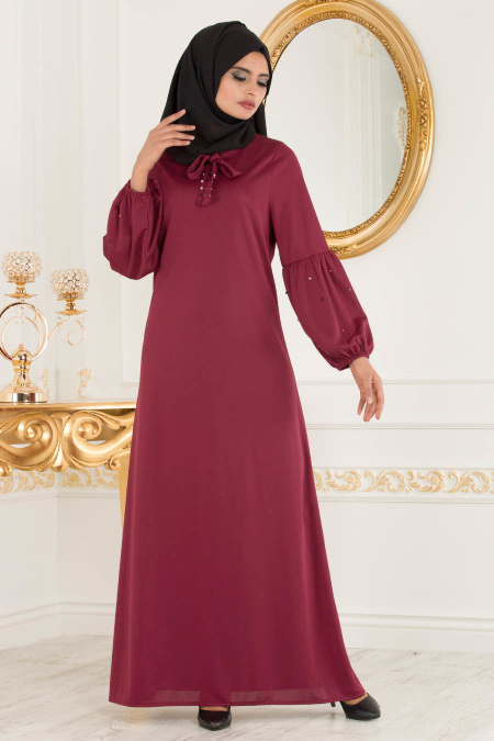 Cherry Hijab Dress 51421VSN 