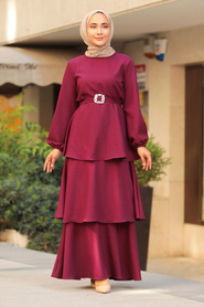 Cherry Hijab Dress 5171VSN - Thumbnail