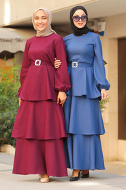Cherry Hijab Dress 5171VSN - Thumbnail