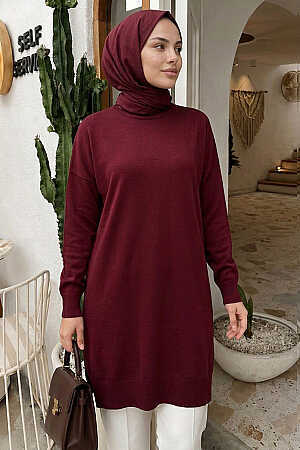 Cherry Modest Knit Sweater 10901VSN 