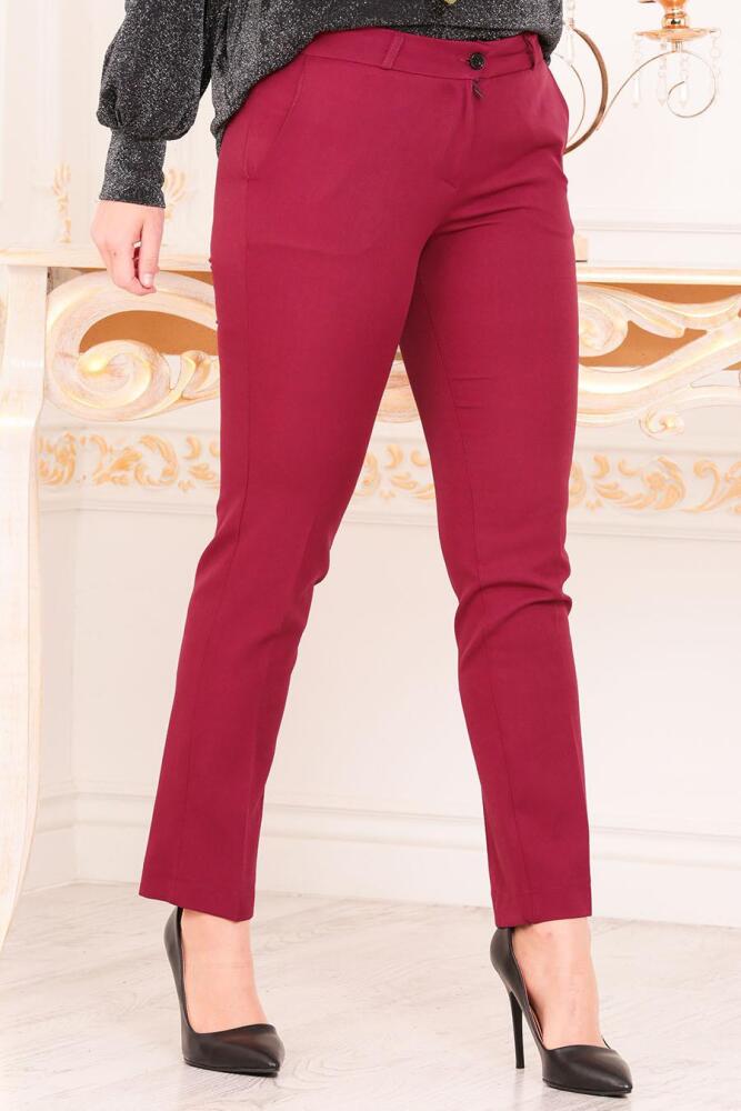 Claret Color Hijab Trousers 6065BR - 1