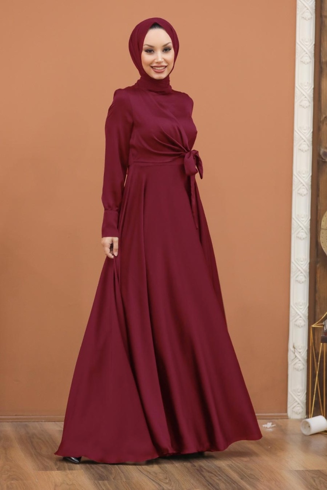 Neva Style - White Turkish Hijab Evening Gown 1420B - 1