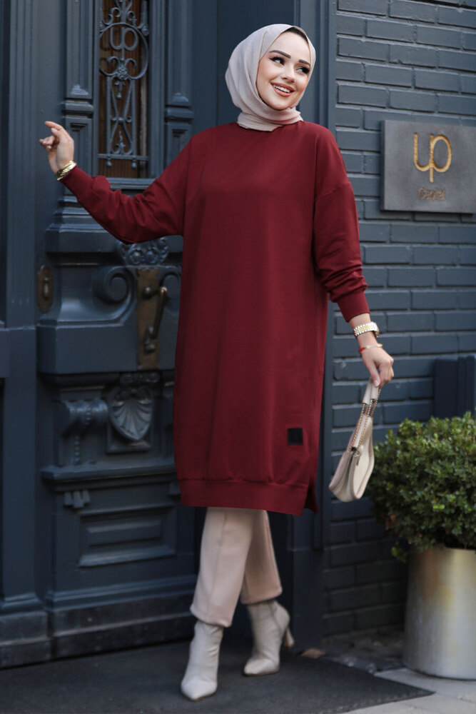 Claret Red Modest Tunic 30645BR - 1