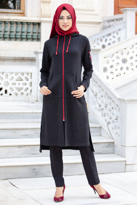 Coat - Black Hijab Coat 51220S