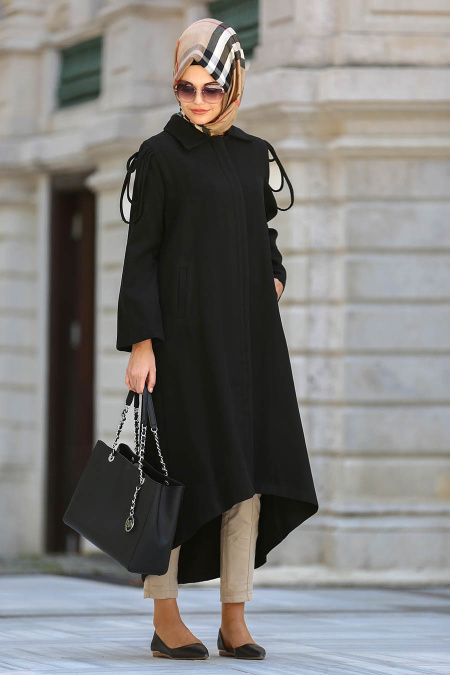 Coat - Black Hijab Coat 51560S