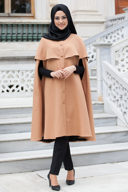 Coat - Camel Hijab Coat 51390C