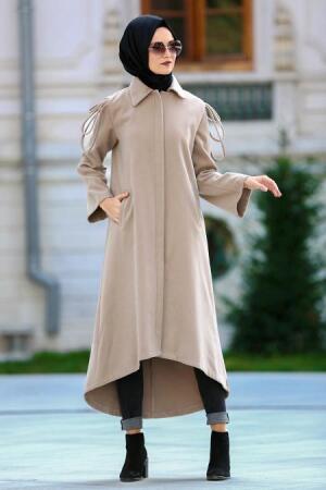 Coat - Mink Hijab Coat 51560V - 1