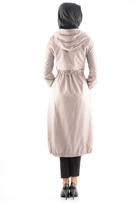 Coat - Mink Hijab Coat 6159V - 3