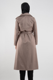 Coat - Mink Hijab Coat 6162V - Thumbnail