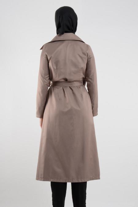 Coat - Mink Hijab Coat 6162V - 3