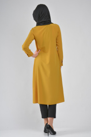 Coat - Mustard Hijab Coat 5034HR - Thumbnail
