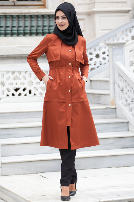 Coat - Tile Hijab Coat 51330KRMT