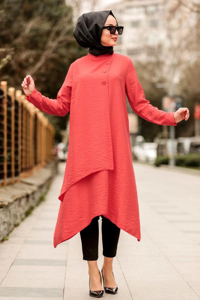Corail-Nayla Collection - Tunique Hijab 5424MR - 1