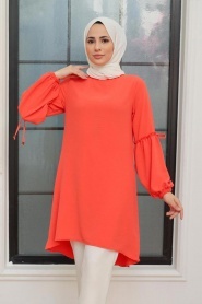 Coral Hijab Tunic 40661MR - Thumbnail