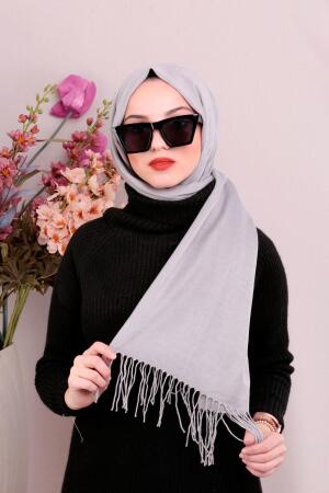 Cotton Grey Shawl 7491GR - 1