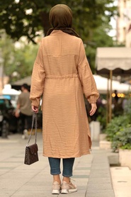 Couleur Buscuit - Nayla Collection - Tunique Hijab - 6527BS - Thumbnail