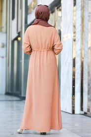 Couleur Buscuit-Neva Style-Hijab Robe-10052BS - Thumbnail