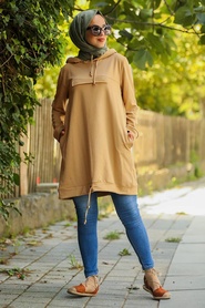Couleur Buscuit - Neva Style - Sweat-shirt et tunique - 41232BS - Thumbnail