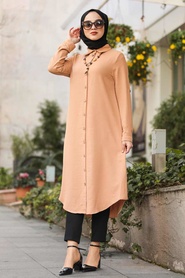  Couleur Buscuit-Neva Style-Tunique Hijab-10040BS - Thumbnail