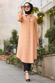  Couleur Buscuit-Neva Style-Tunique Hijab-10040BS - Thumbnail