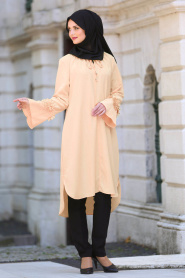 Couleur Pierre - New Kenza - Tunique Hijab 2986TAS - Thumbnail