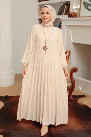 Crem Hijab Dresss 30280KR - 1