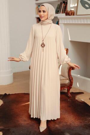 Crem Hijab Dresss 30280KR - 2