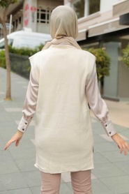 Crem Hijab Knitwear Sweater 25321KR - Thumbnail