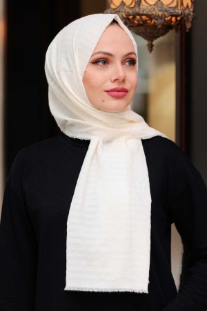 Crem Hijab Shawl 50680KR - 1
