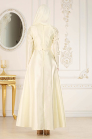 Créme - Nayla Collection - Robes de Soirée 3489KR - Thumbnail