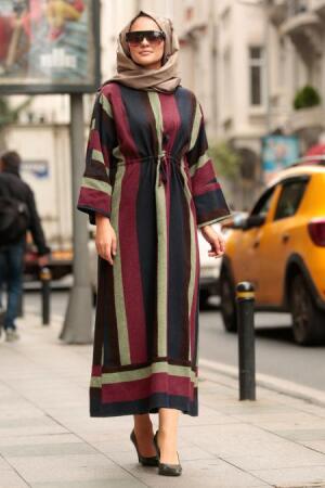 Culeur de la peau-Nayla Collection -Hijab Robe 50745DSN - 1