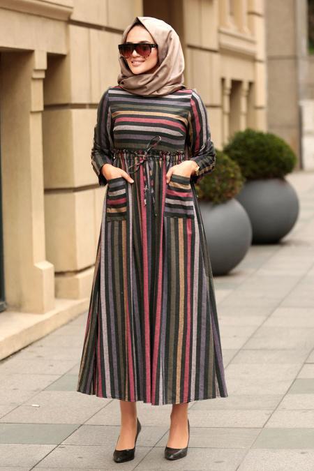 Culeur de la peau-Nayla Collection -Hijab Robe 5096DSN - 1