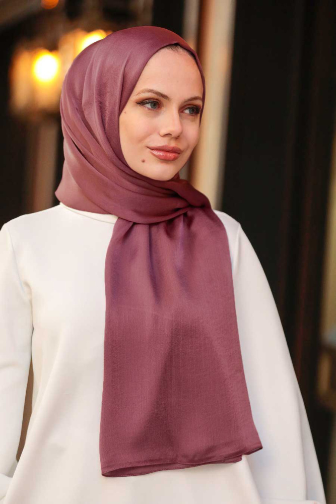 Dark Dusty Rose Hijab Shawl 4990KGK - 1