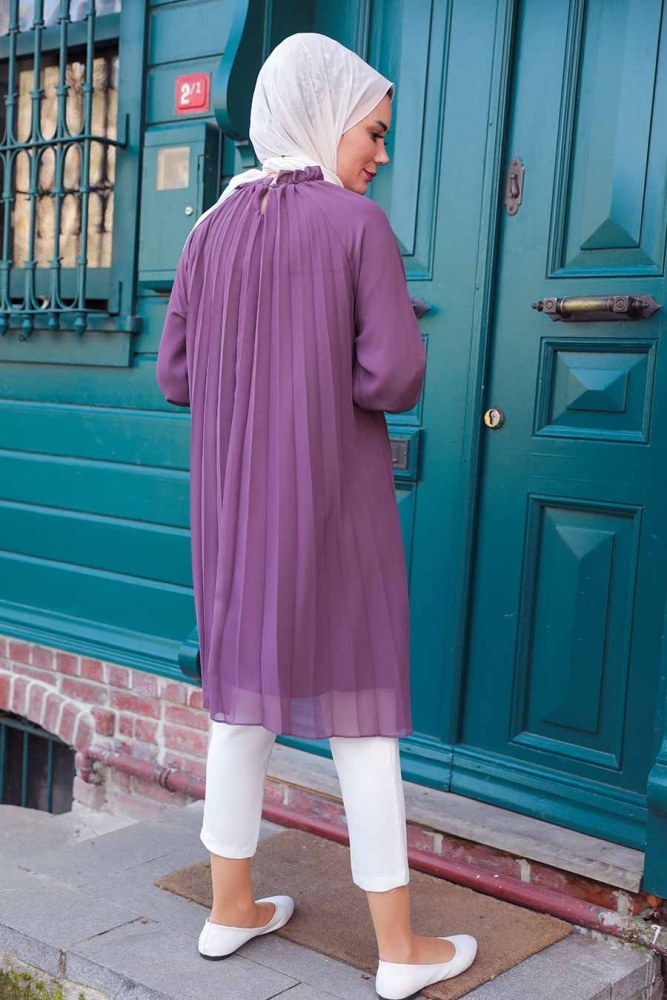 Dark Dusty Rose Hijab Tunic 14340KGK - 2