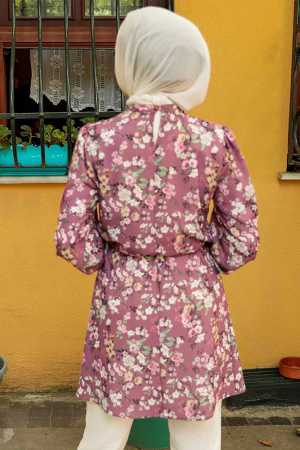 Dark Dusty Rose Hijab Tunic 5635KGK - 2
