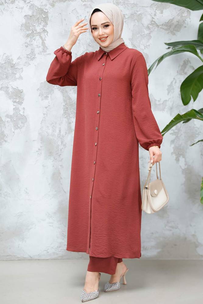 Dark Dusty Rose Plus Size Dual Suit 10101KGK - 1