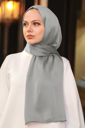Dark Grey Hijab Shawl 4990KGR - 1