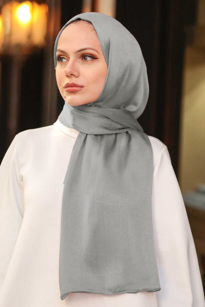 Dark Grey Hijab Shawl 4990KGR - 1