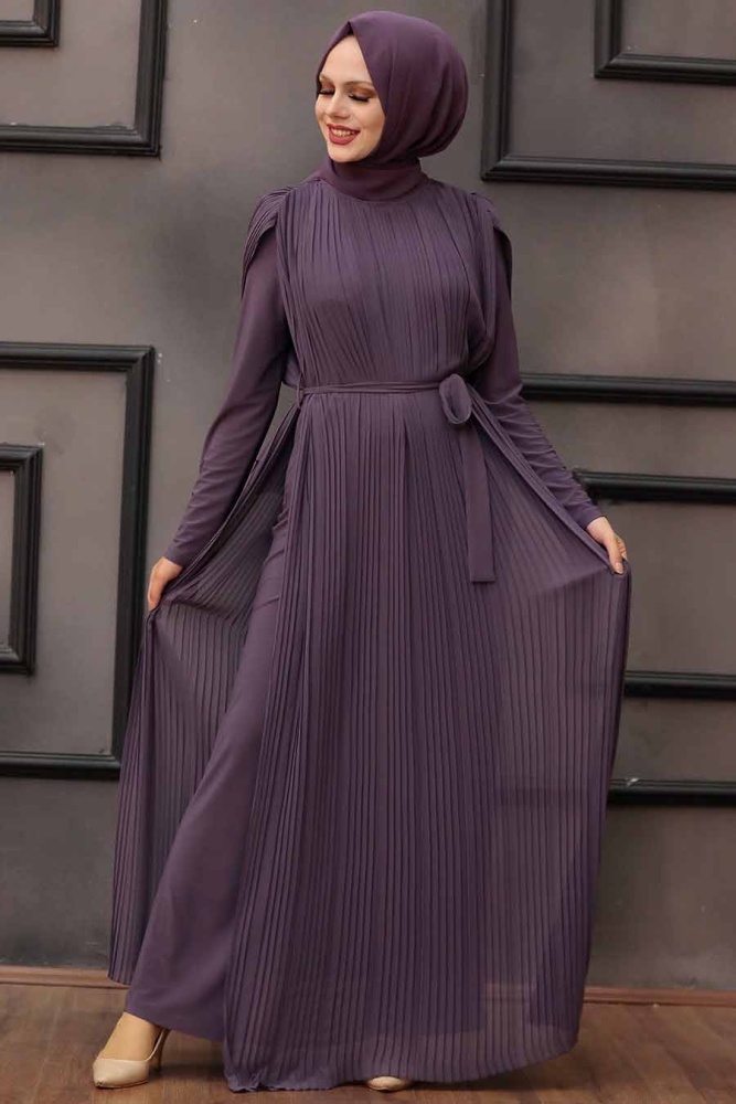 Dark Lila Hijab Overalls 30120KLILA - 2