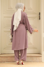 Dark Lila Hijab Triple Suit 51910KLILA - Thumbnail