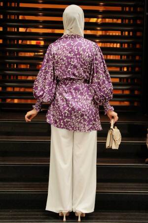 Dark Lila Hijab Tunic 2445KLILA - 3