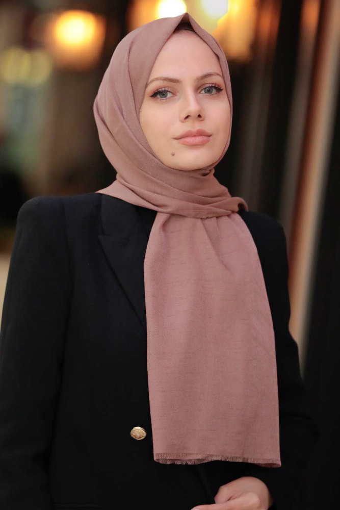 Dark Mink Hijab Shawl 4511KV - 1