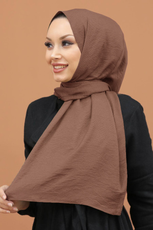 Dark Mink Hijab Shawl 5077KV - 1