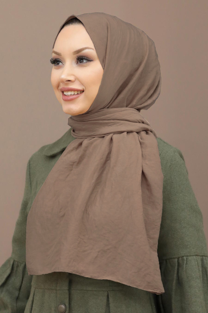 Dark Mink Hijab Shawl 5099KV - 1