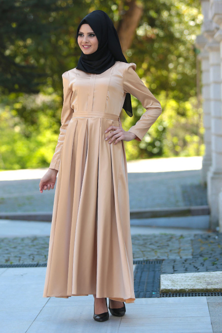 Dress - Camel Hijab Dress 41330C
